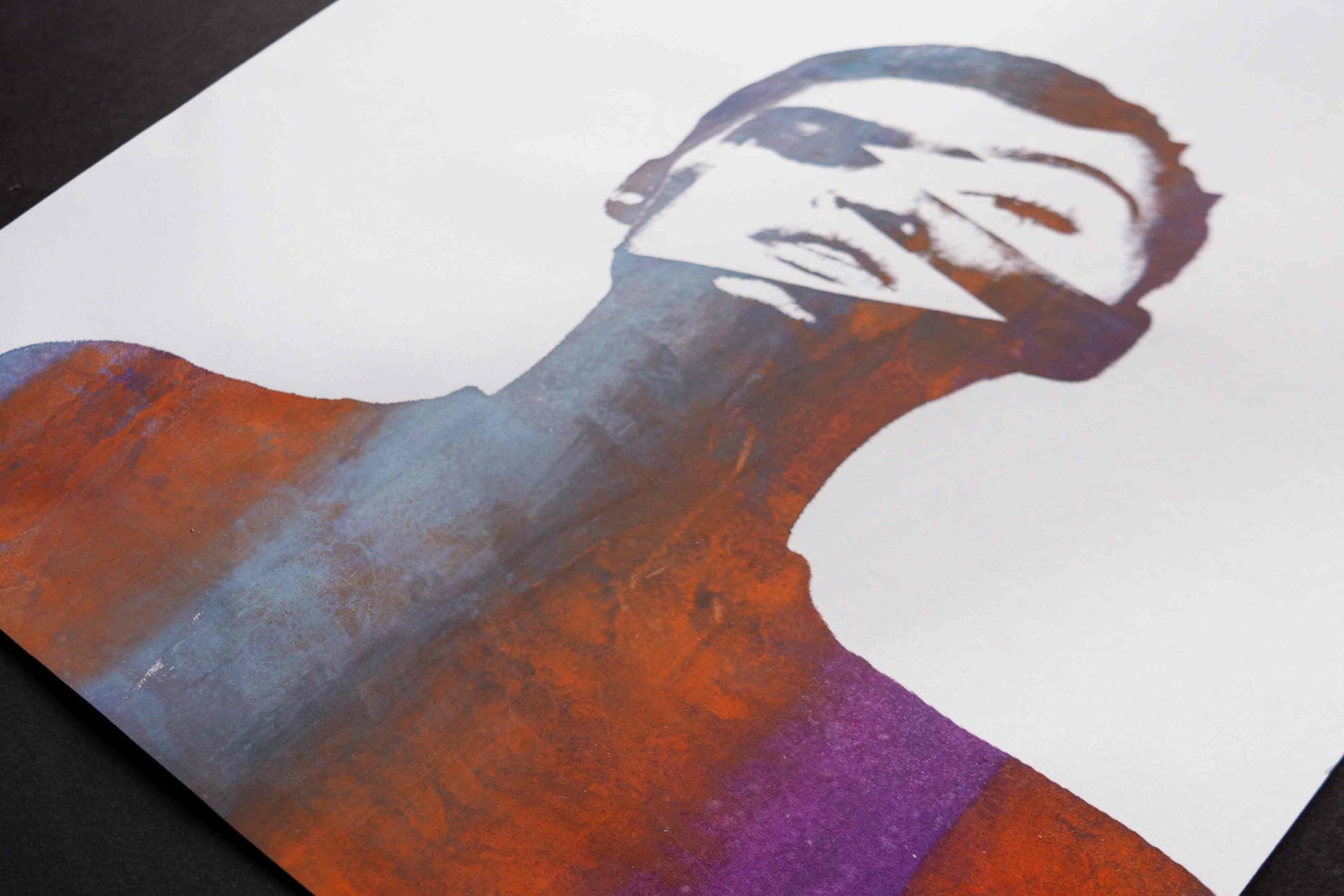 Blickfang Siebdruck mit Farbverlauf VLADA auf Naturpapier von jeff