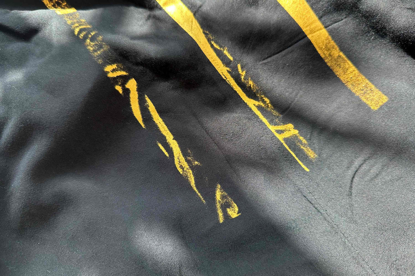 Siebdruckdetail Sommerkleid GOLDA