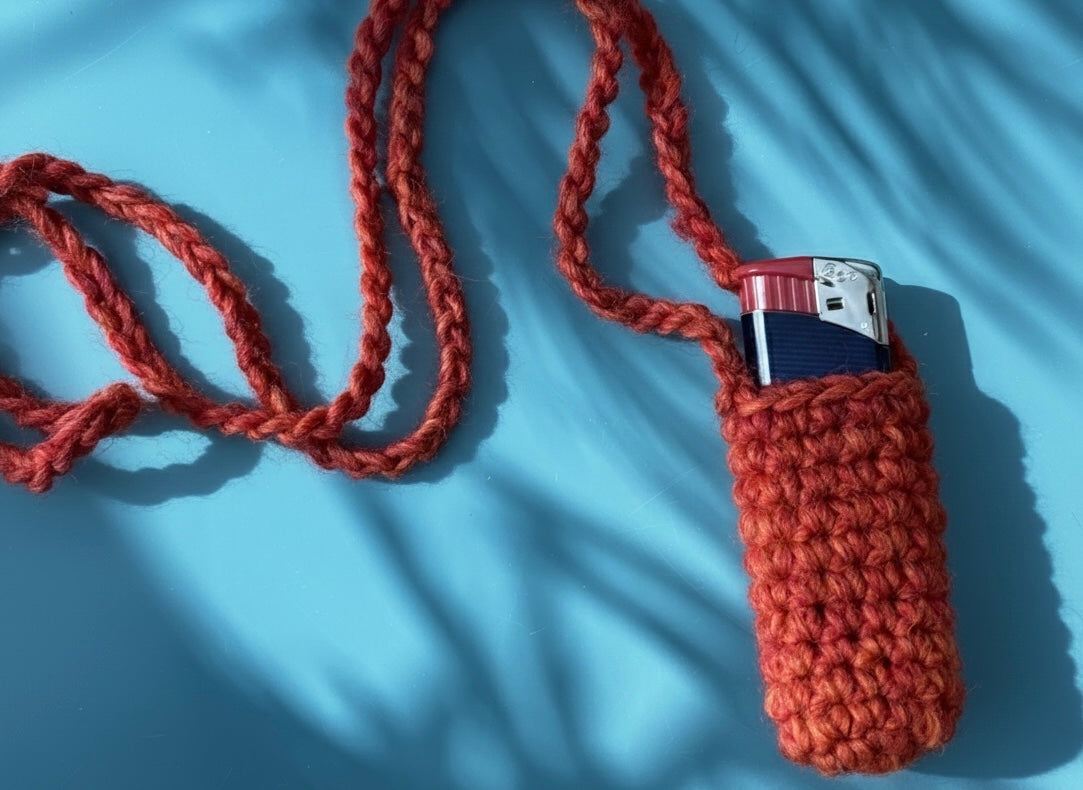 Gehäkelte Tasche fürs Feuerzeug SVETA - jeff - EveryPieceAFriend