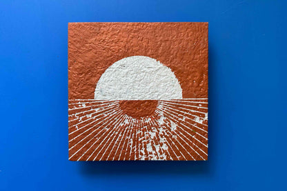 Quadratischer Siebdruck SUNNY - jeff - EveryPieceAFriend