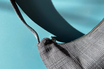 Schwarze Schultertasche LUCY