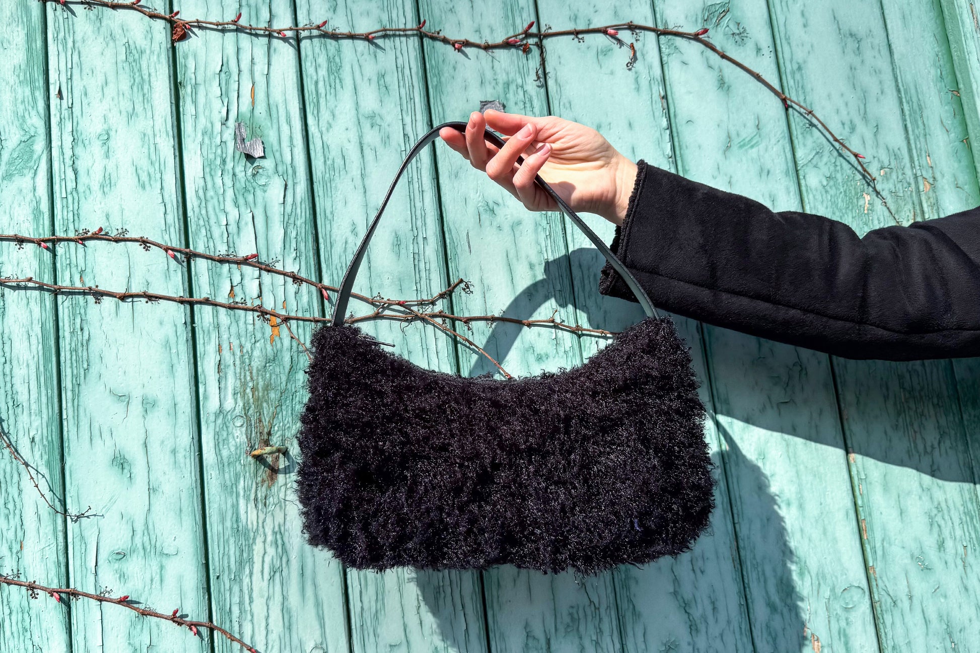 Schwarze Schultertasche LUCIA - jeff - EveryPieceAFriend