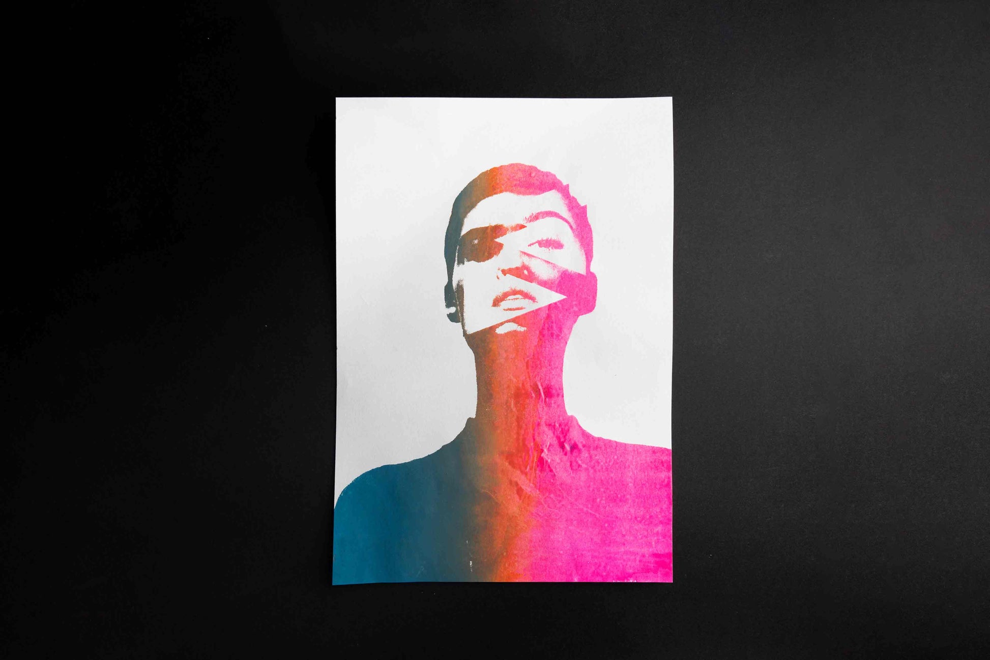 Modernes Siebdruck plakat VLADA von jeff every piece a friend